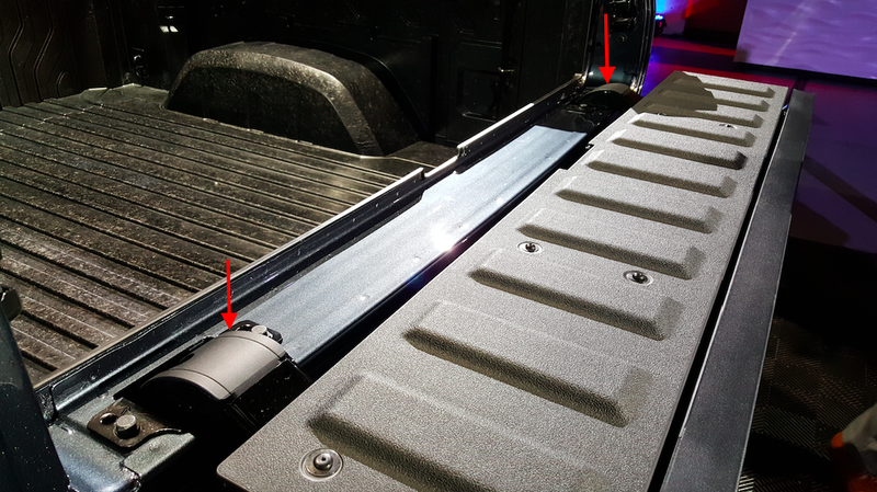 Illustration for article titled Here's Exactly How The 2019 GMC Sierra's Six-Way Tailgate Works